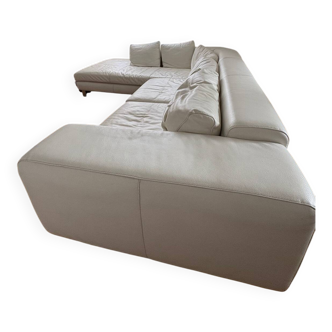 Canapé cuir blanc