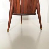 Scandinavian teak pot cover