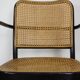 Fauteuil 811 design Josef Hoffmann en bois courbé noir et cannage