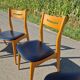 Set of 4 vintage Scandinavian style chairs from the 60s