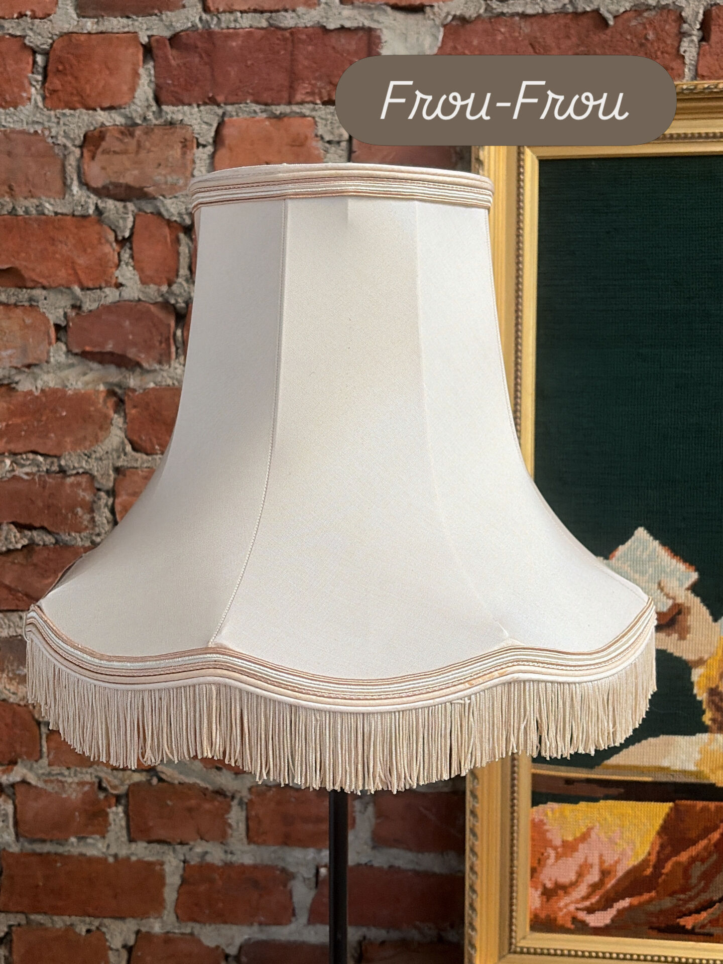 Fringed pagoda lampshade