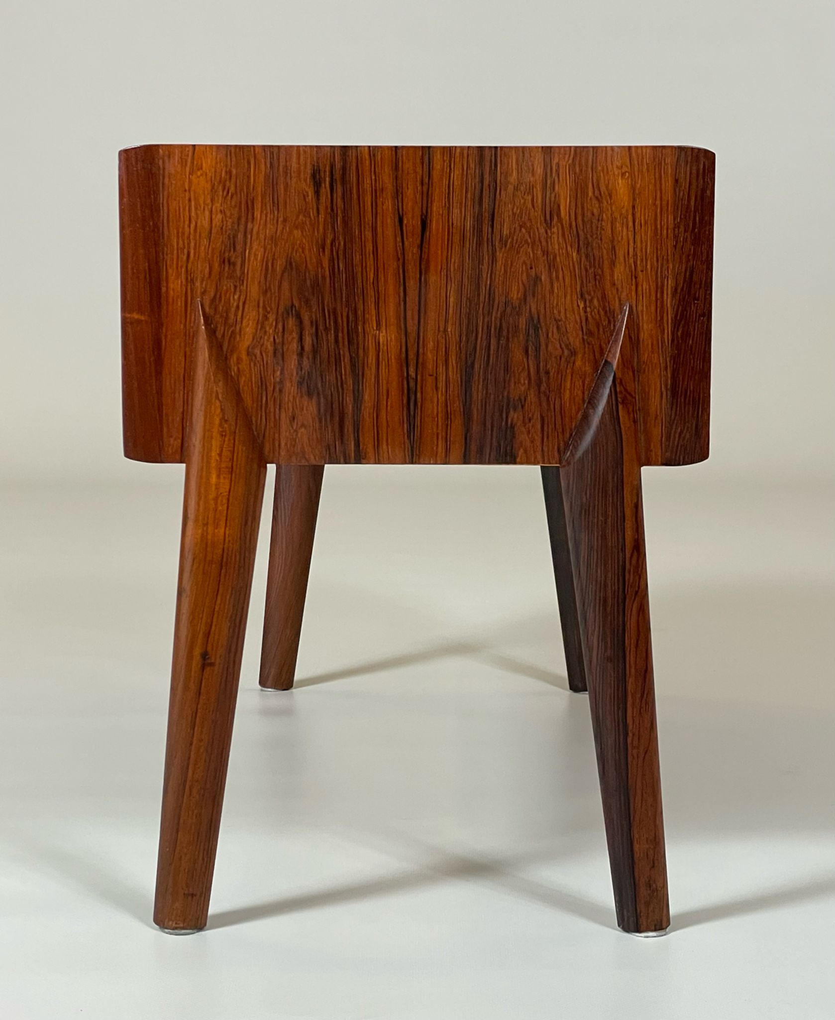 Palisander beside chest by Niels Clausen for N.C. Møbler