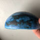 Round blue ceramic cup signed Blin around 1950