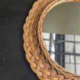 Rattan mirror
