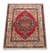 Antique persian kerman rug oriental wool area carpet 62x79cm