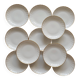 12 deep plates in Limoges porcelain by Bernardaud Verlaine