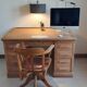 Siège de bureau rotatif en chêne, 1930s