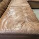 Vintage brown leather modular sofa by Laauser, 1960s