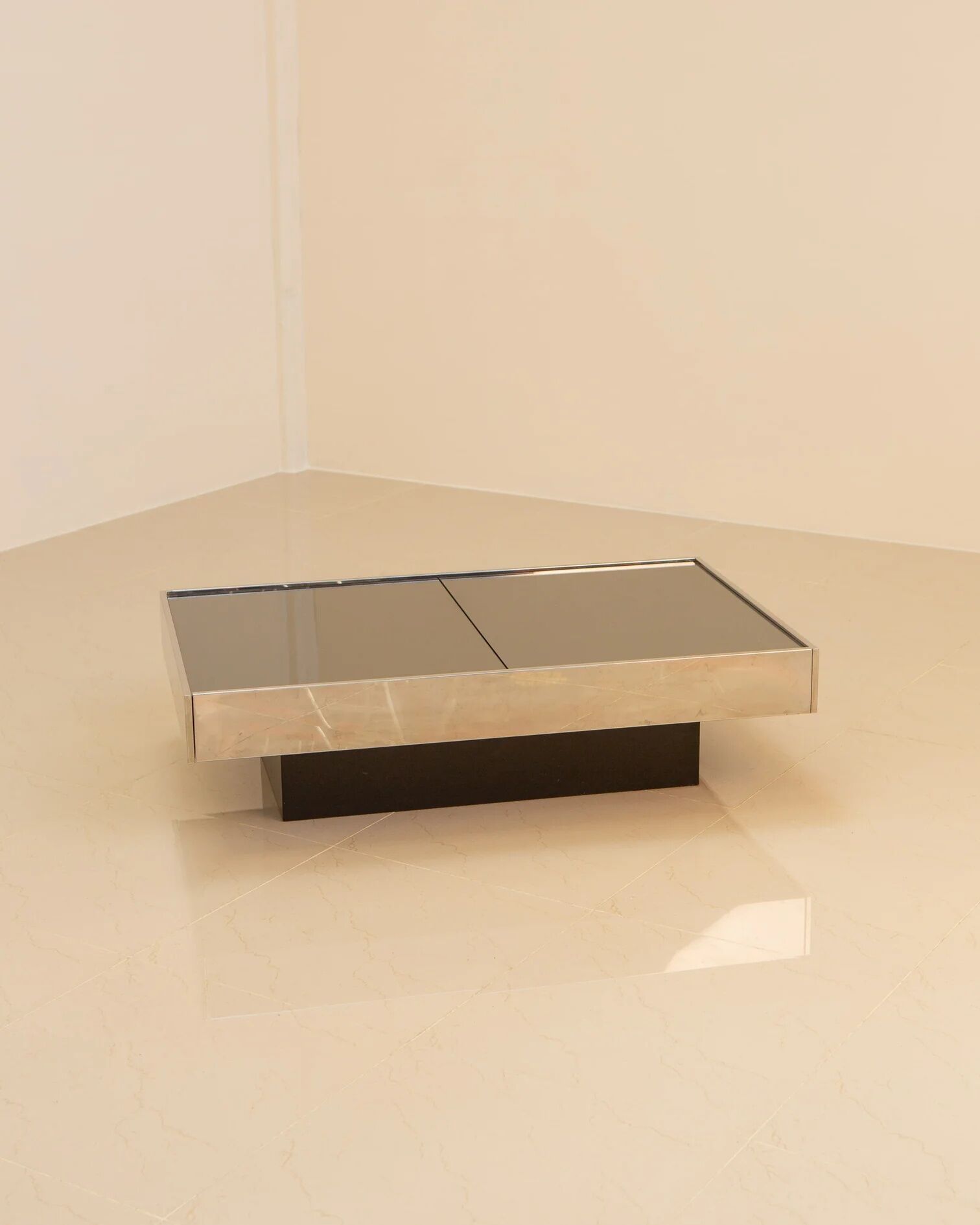 "Bar" coffee table by Willy Rizzo for Cidue 70's
