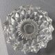 Empty ashtray molded glass pocket