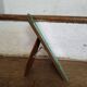 Beveled mirror photo frame to stand, suede back
