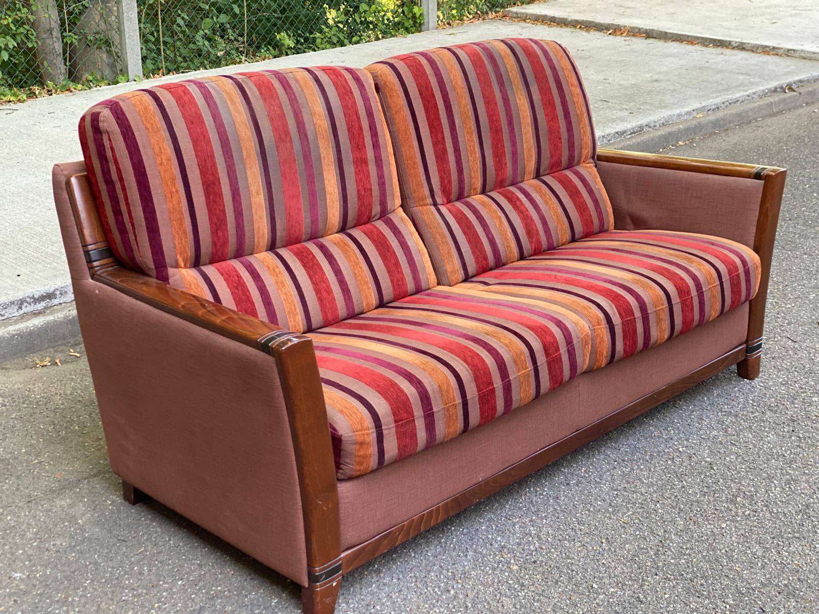 Two-seater sofa Art Deco inspiration Cavel France 2000s