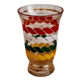 Multicolored glass vase from the 50s