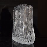 Vase,cut crystal glass,bohemia in the 1960's.