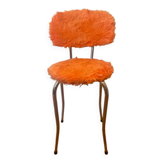 Armchair moumoute 70s orange