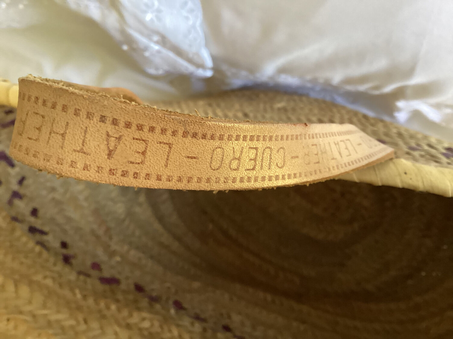 Vintage straw basket