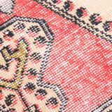 4x6 red turkish vintage rug, 4x6 handmade vintage rug