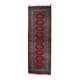 Mid-century vintage Uzbek Bukhara style wool runner 85cm x 241cm (1C1198)