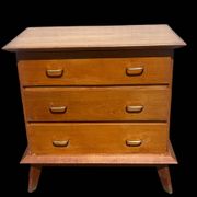 oak commode with tapered legs 1950
