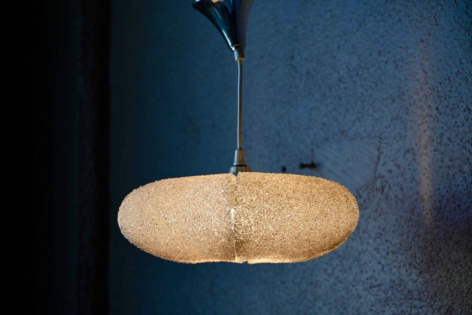 1960s vintage suspension sparkling granulated perspex Mid-Century