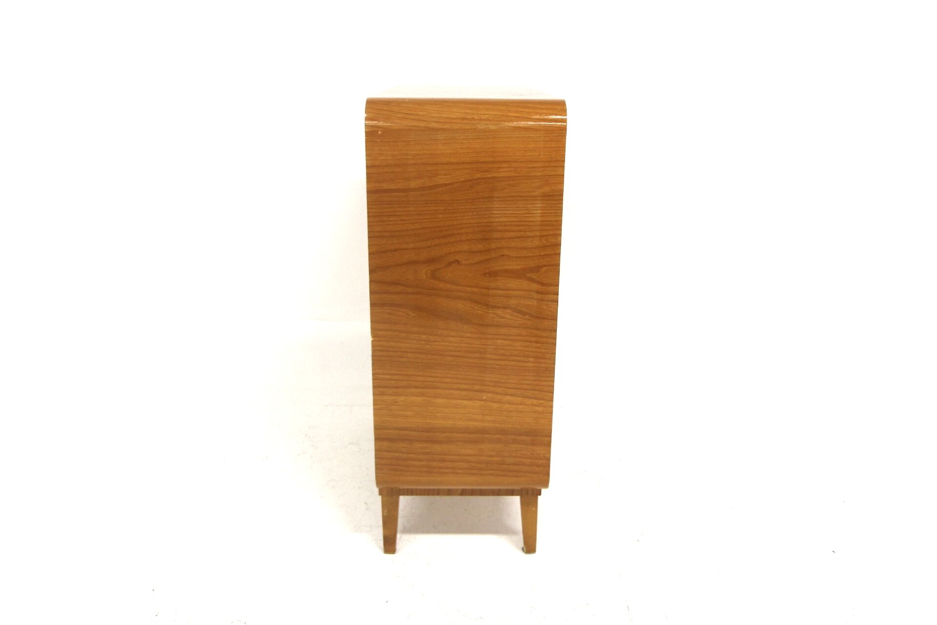 Scandinavian secretary in elm, Swedish modern, Sweden, 1940.