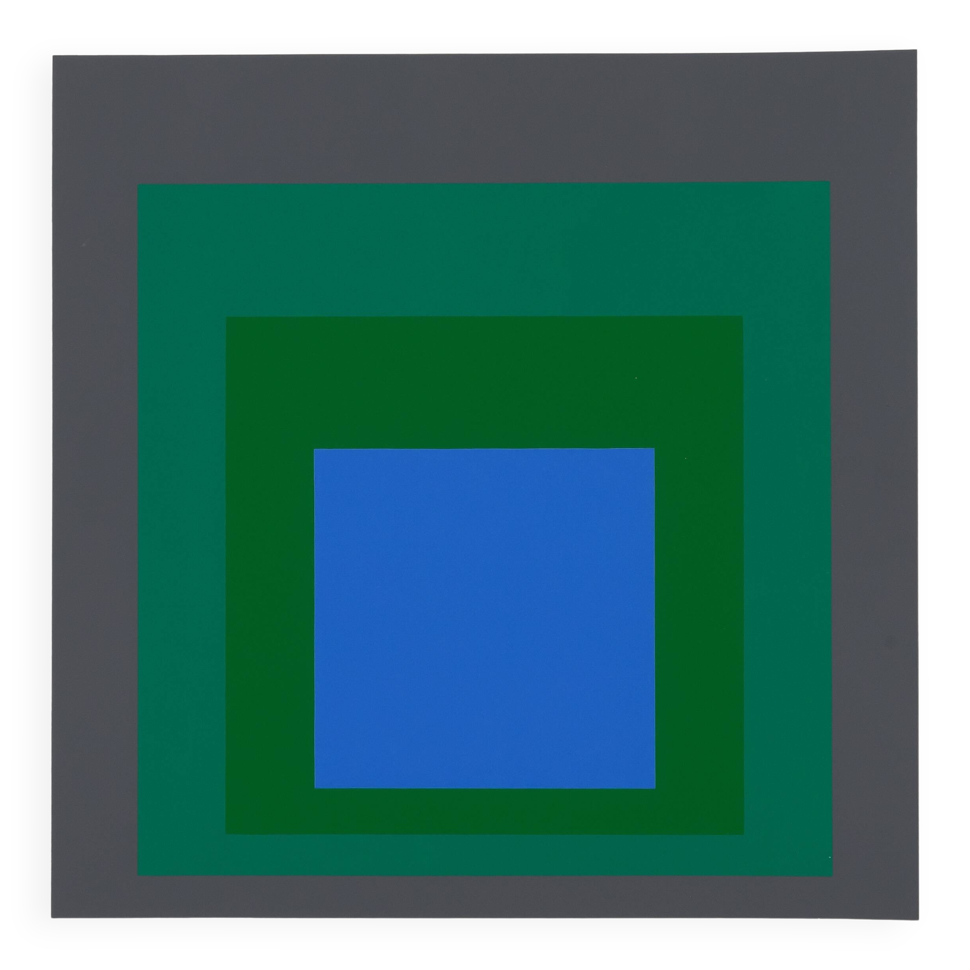 Josef ALBERS: Homage to the Square, Blue Look - Colour Screen Print