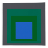 Josef ALBERS: Homage to the Square, Blue Look - Colour Screen Print