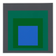 Josef ALBERS: Homage to the Square, Blue Look - Colour Screen Print