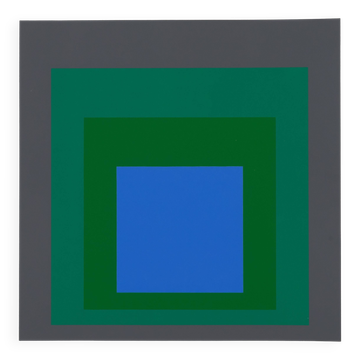 Josef ALBERS: Homage to the Square, Blue Look - Colour Screen Print