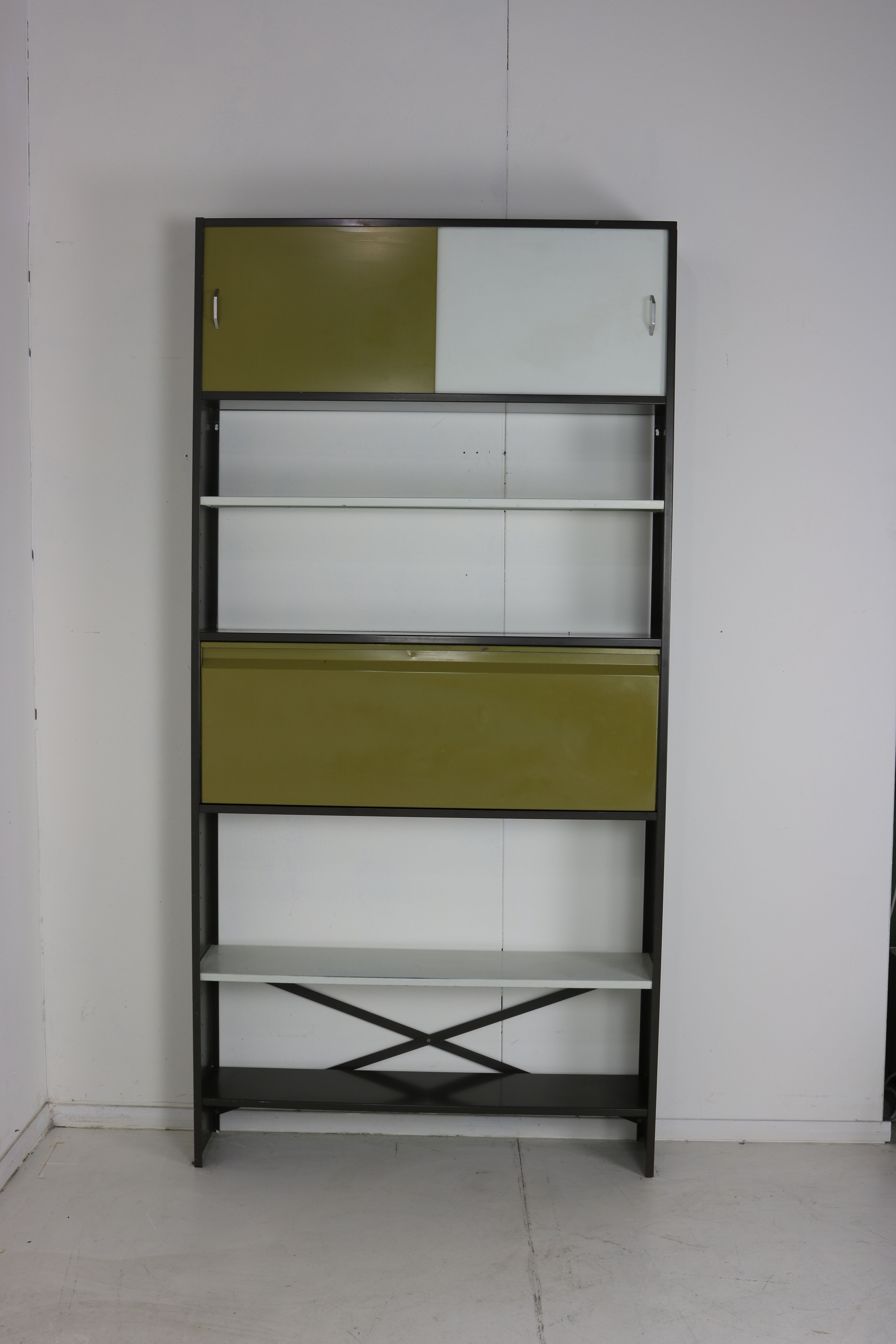 Shallow bookcase by tjerk reijenga for pilastro