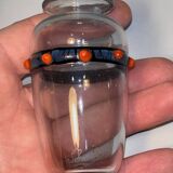 Schneider Vase with Applications Called "Jewels"