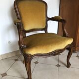 Louis XV mustard style armchair