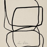 Abstract lines giclee print, 50x70cm