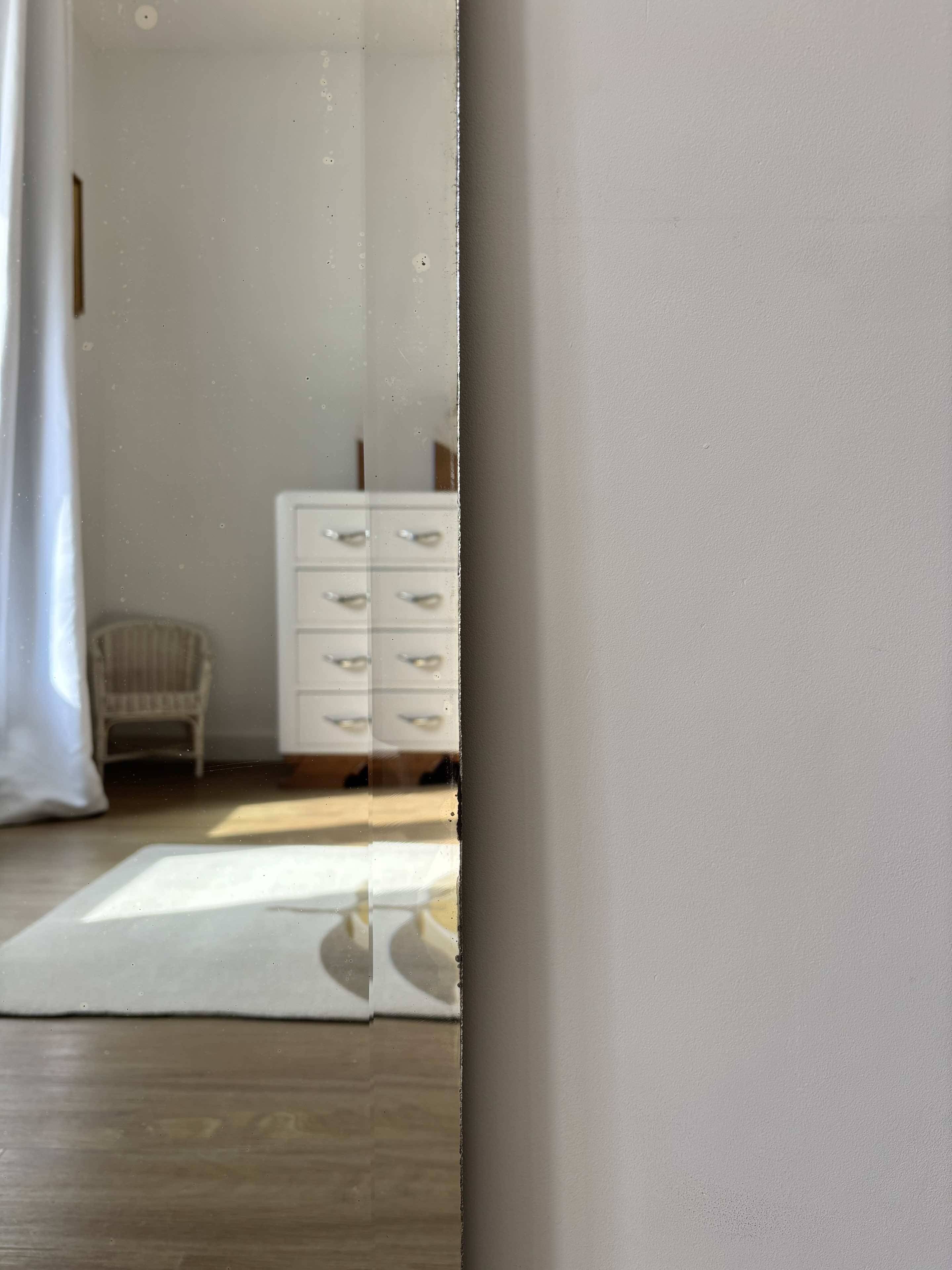 Large bevelled mirror