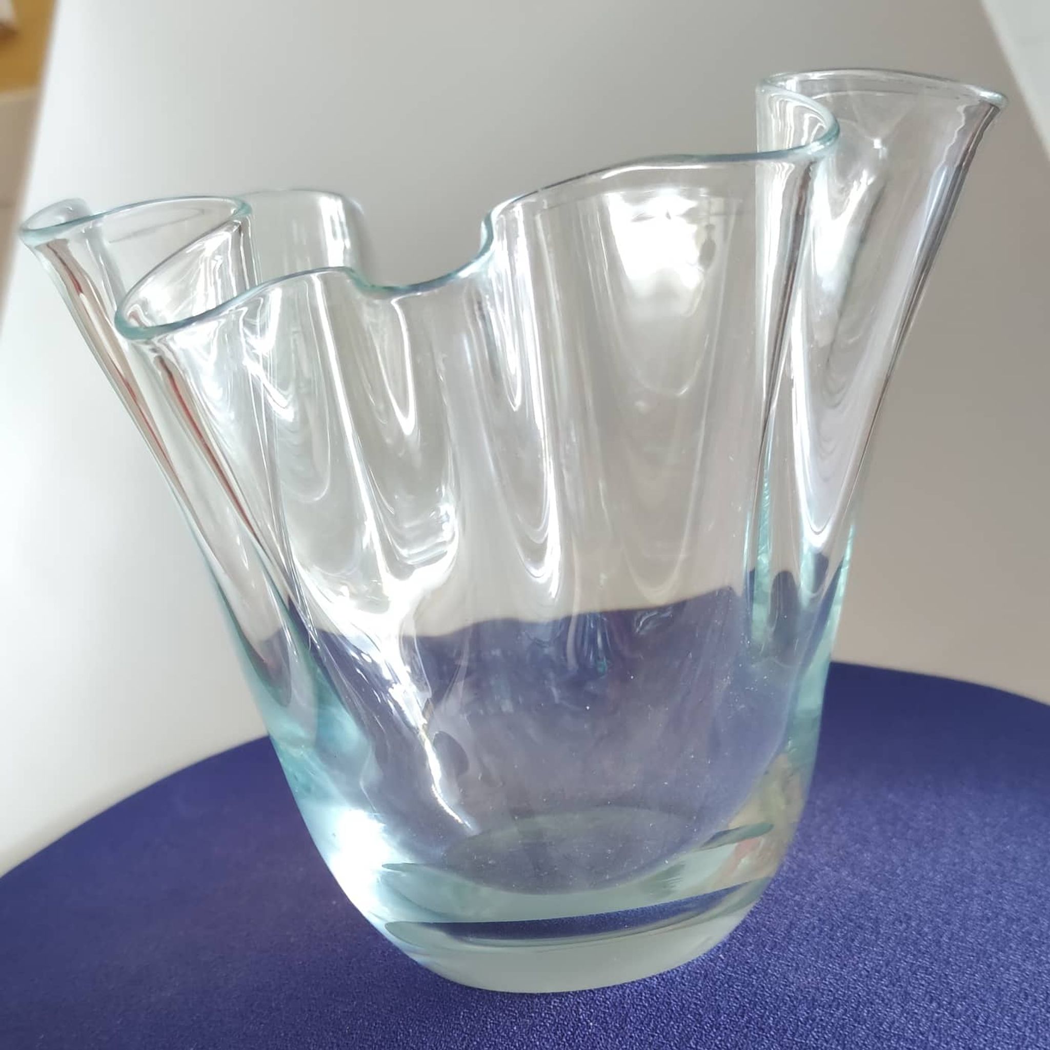 Crystal handkerchief vase, circa 1930
