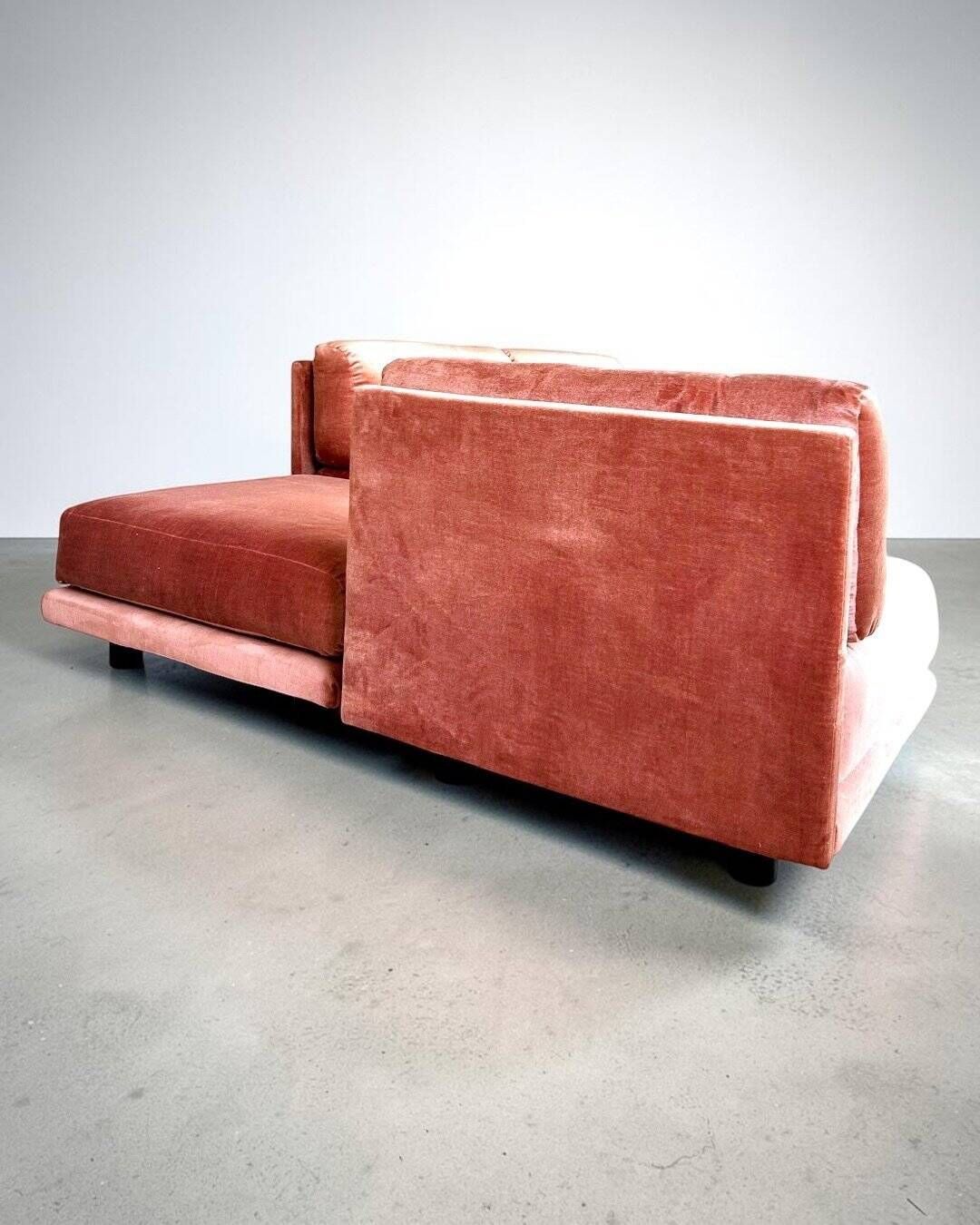 Canapé modulaire Salpol en velours Dralon (Bayer), Italie 1970