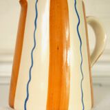 Painted ceramic pitcher