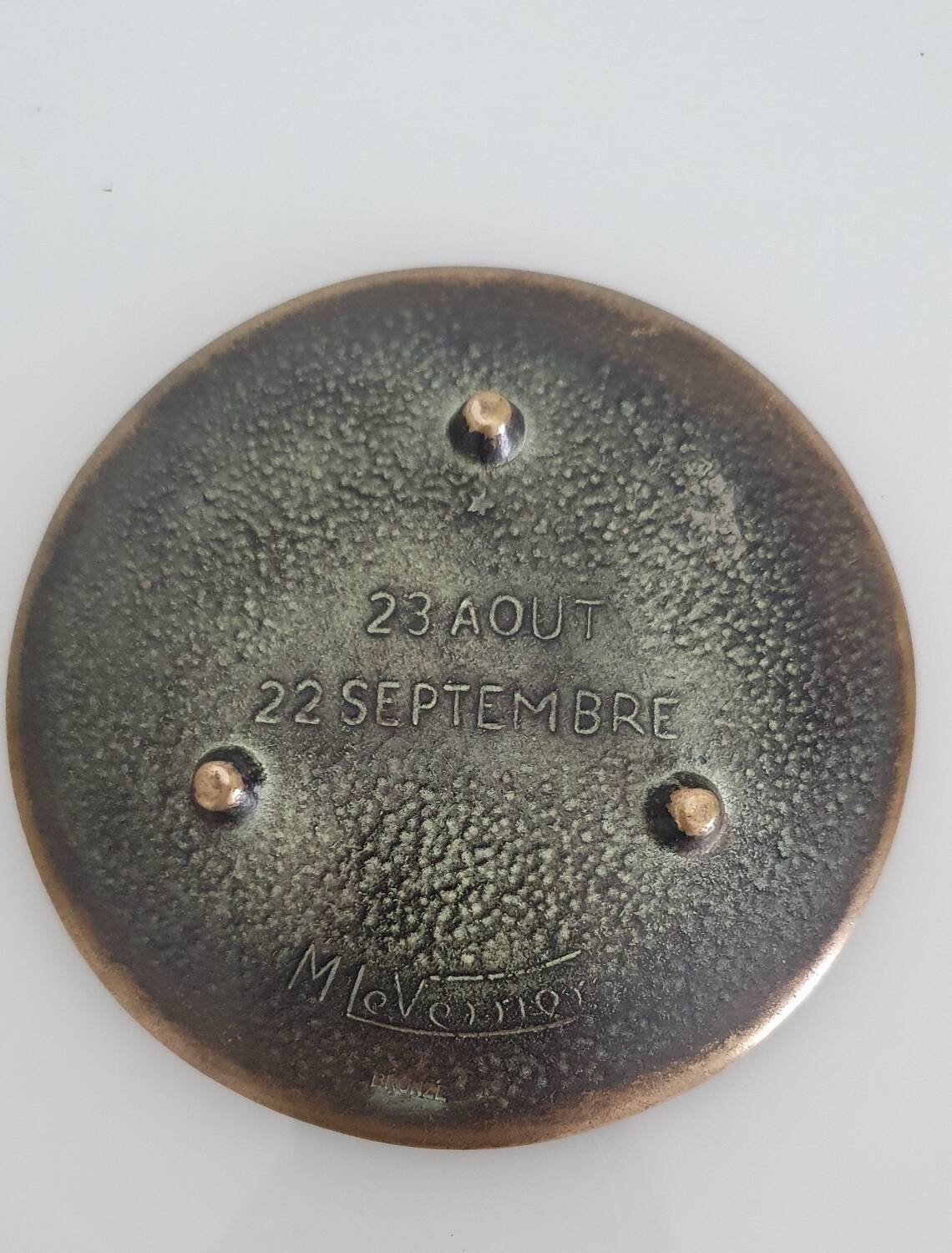 Art Deco bronze pocket emptier by Max Le Verrier