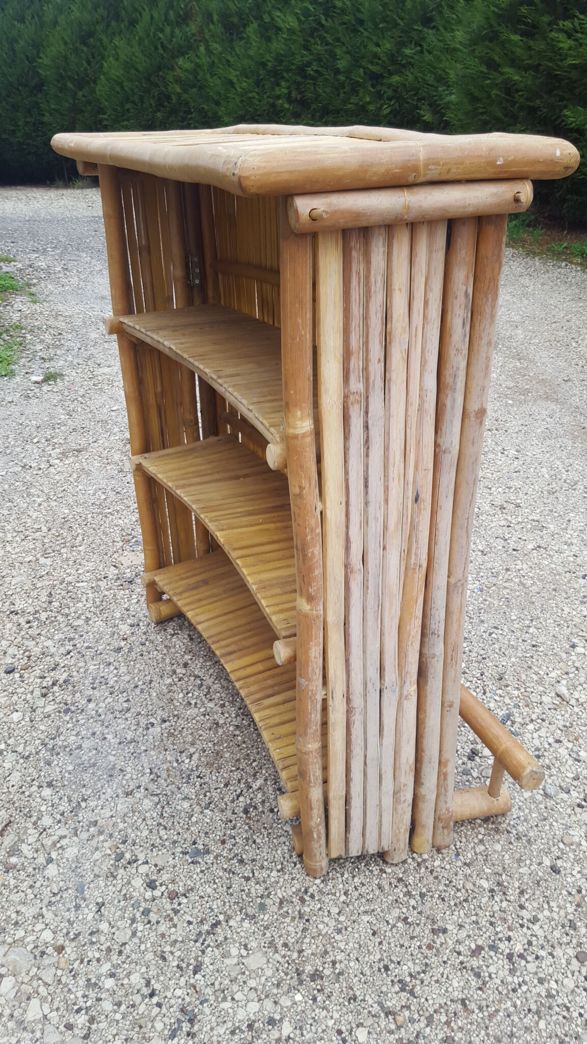 Vintage bamboo bar
