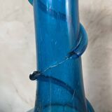 Blue spiral vase
