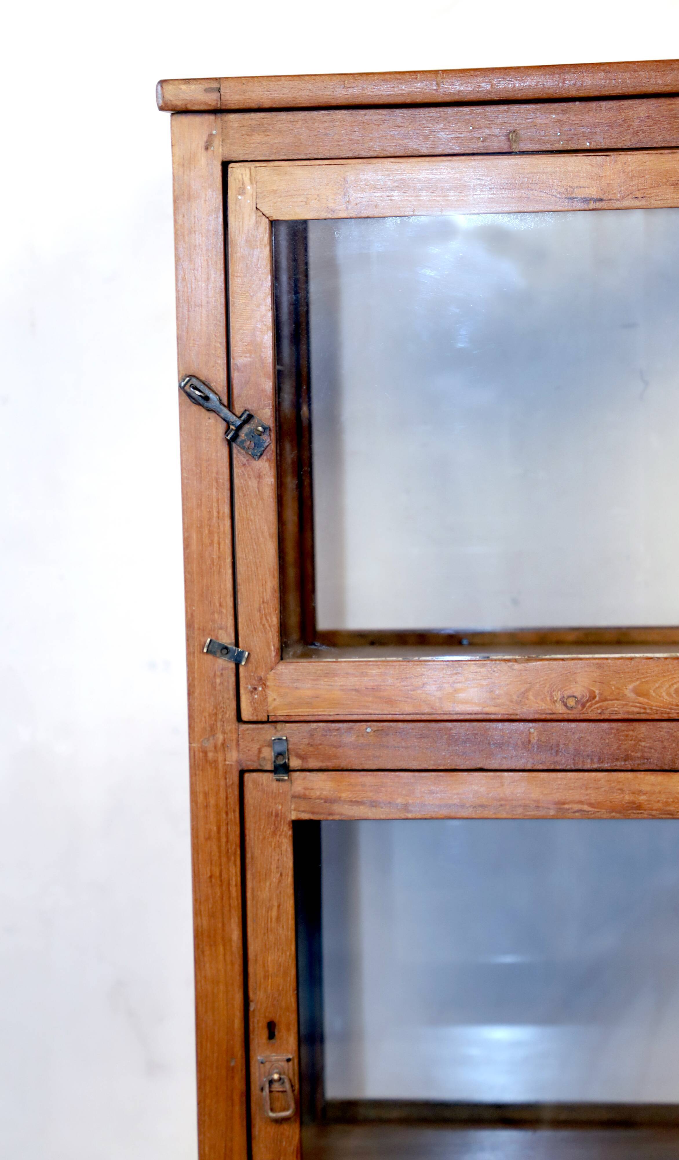 Burmese teak shopkeeper's showcase