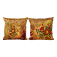Set of 2 vintage velvet cushion covers 51x51 cm