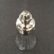 Glass sugar sprinkler and silver metal