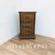 Vintage wooden chest of drawers