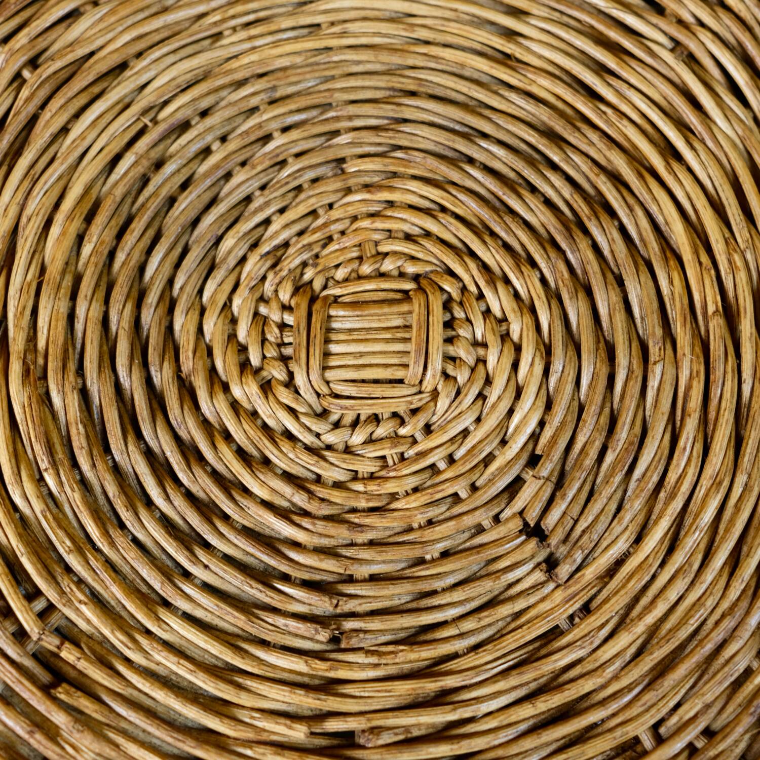 Large wicker basket armchair, Italy, 1970s
