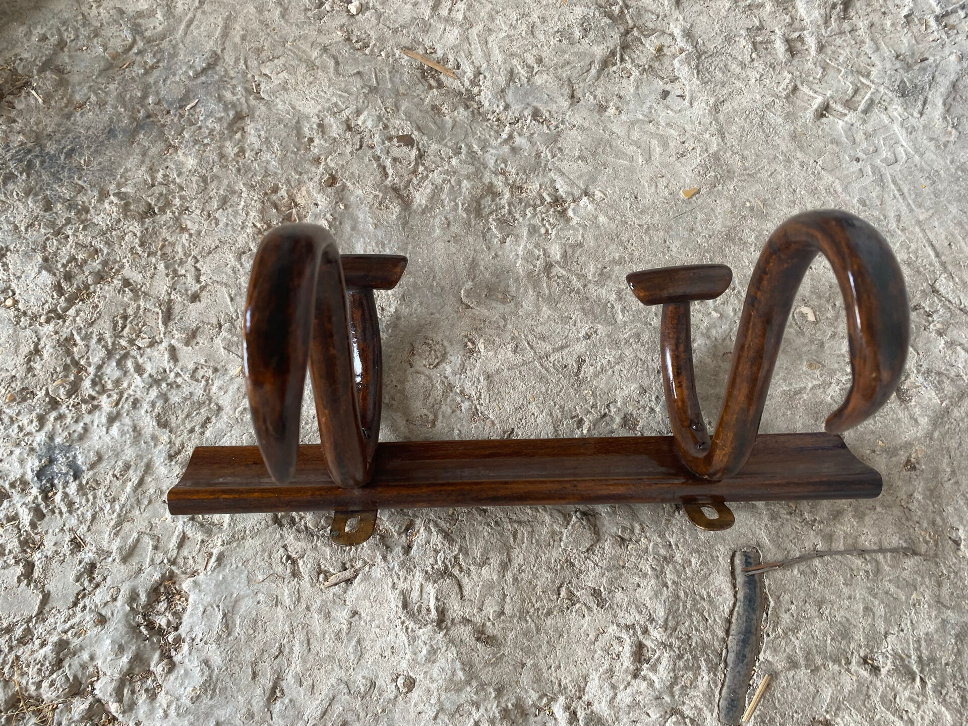 Antique Coat Rack THONET BAUMANN Curved Wood 1900 Vintage