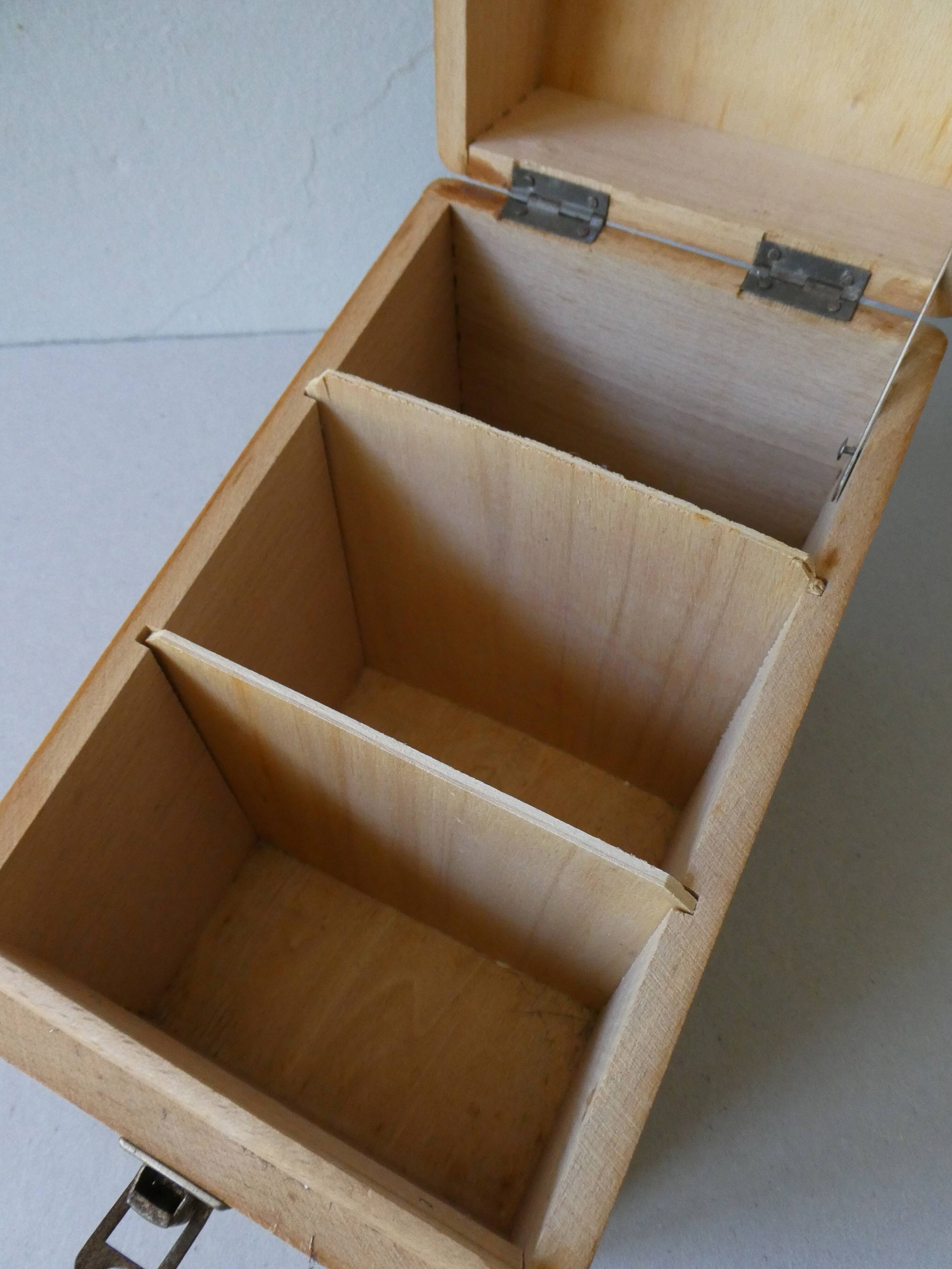 Light wooden box, 60s