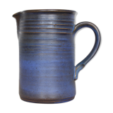 Blue ceramic pitcher, Ludovic Salins