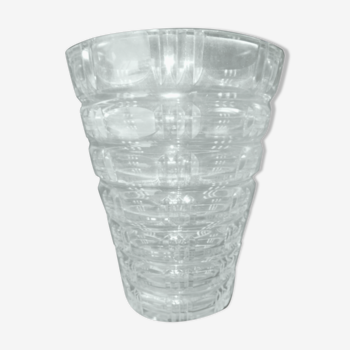 Vase cristal Daum Nancy France vers 1950