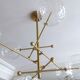 Suspension en laiton & verre Borosilicate " RD15 6 ARMS " design Schwung